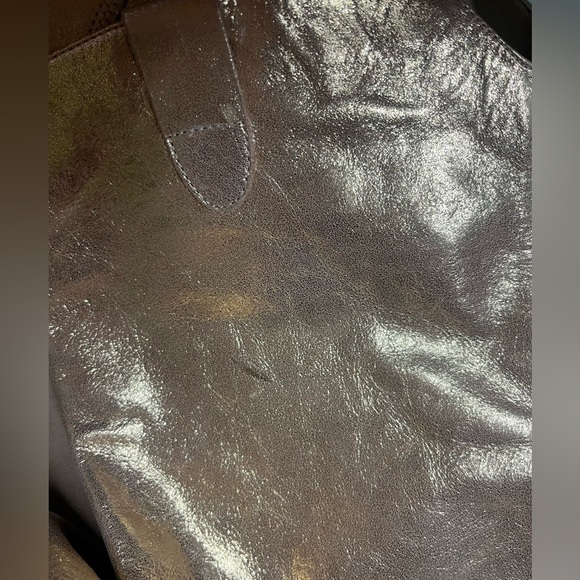 FREE PEOPLE TRIPLE CROWN SLOUCHY KNEE HIGH GOLD BOOTS SIZE 9 WOMENS - Picture 8 of 8